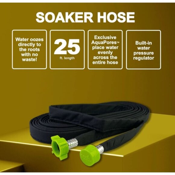 Ray Padula 25 ft. Flat Flexible Porous Soaker Hose - Picture 7 of 8